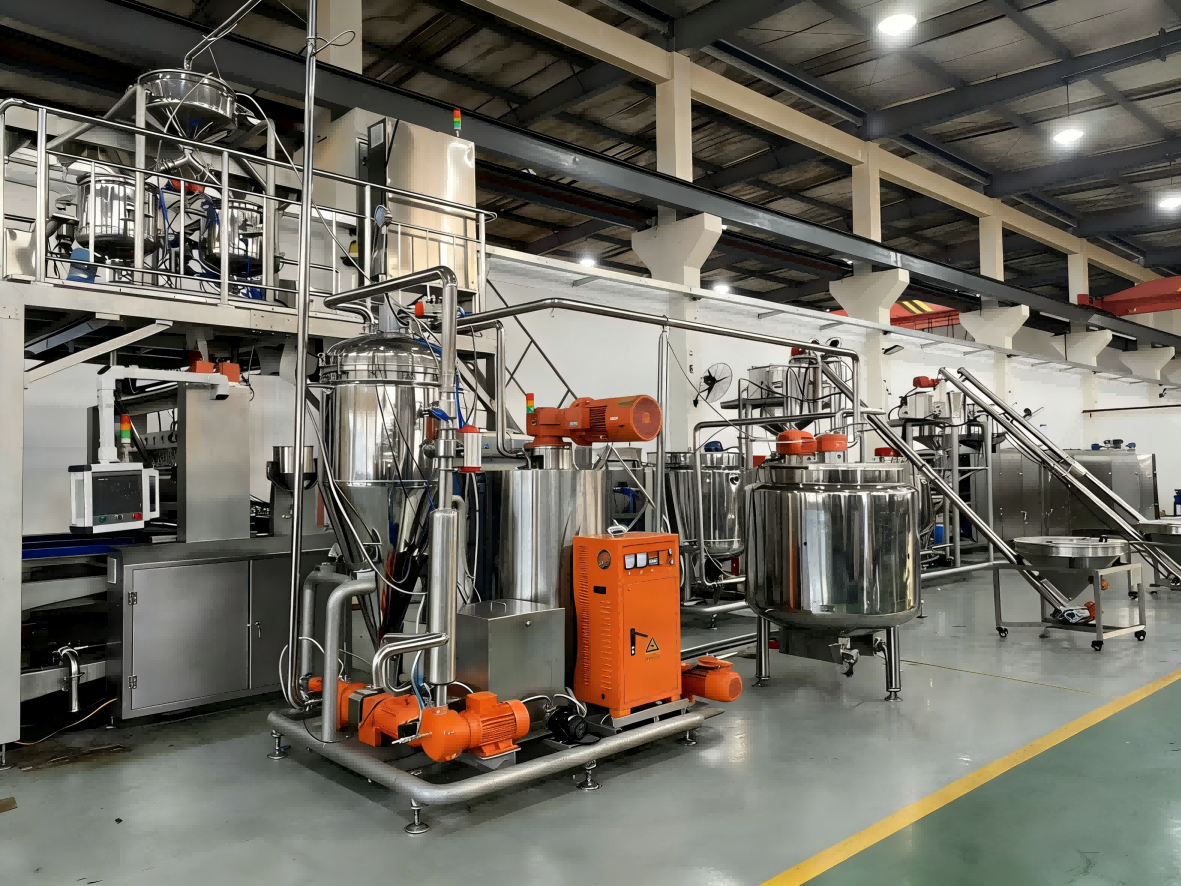 600kg/h Fully automatic gummy/Jelly candy production line