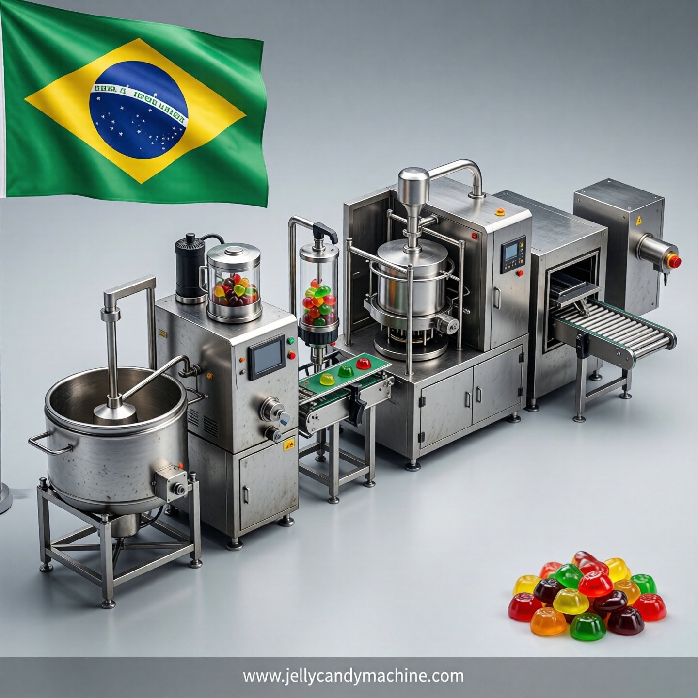 jelly candy production line in Brazil