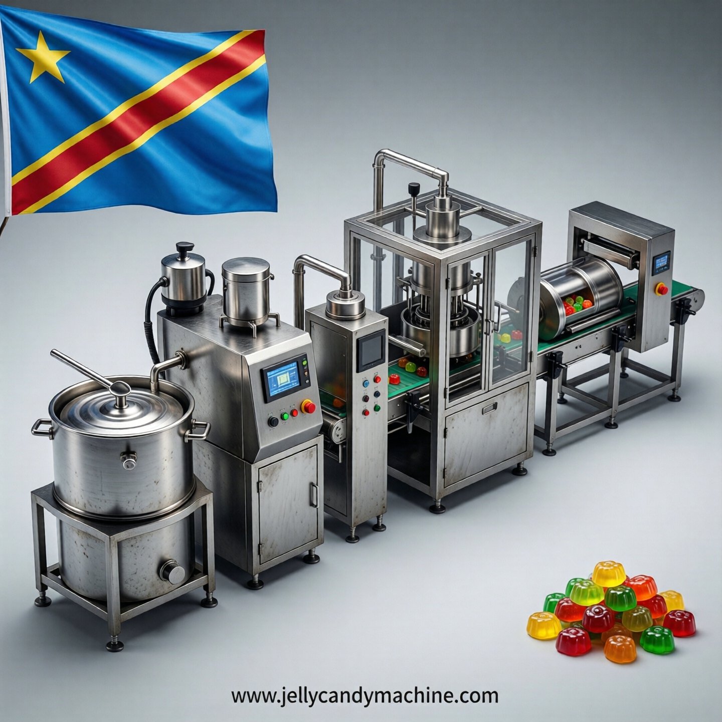 jelly candy production line in DR Congo