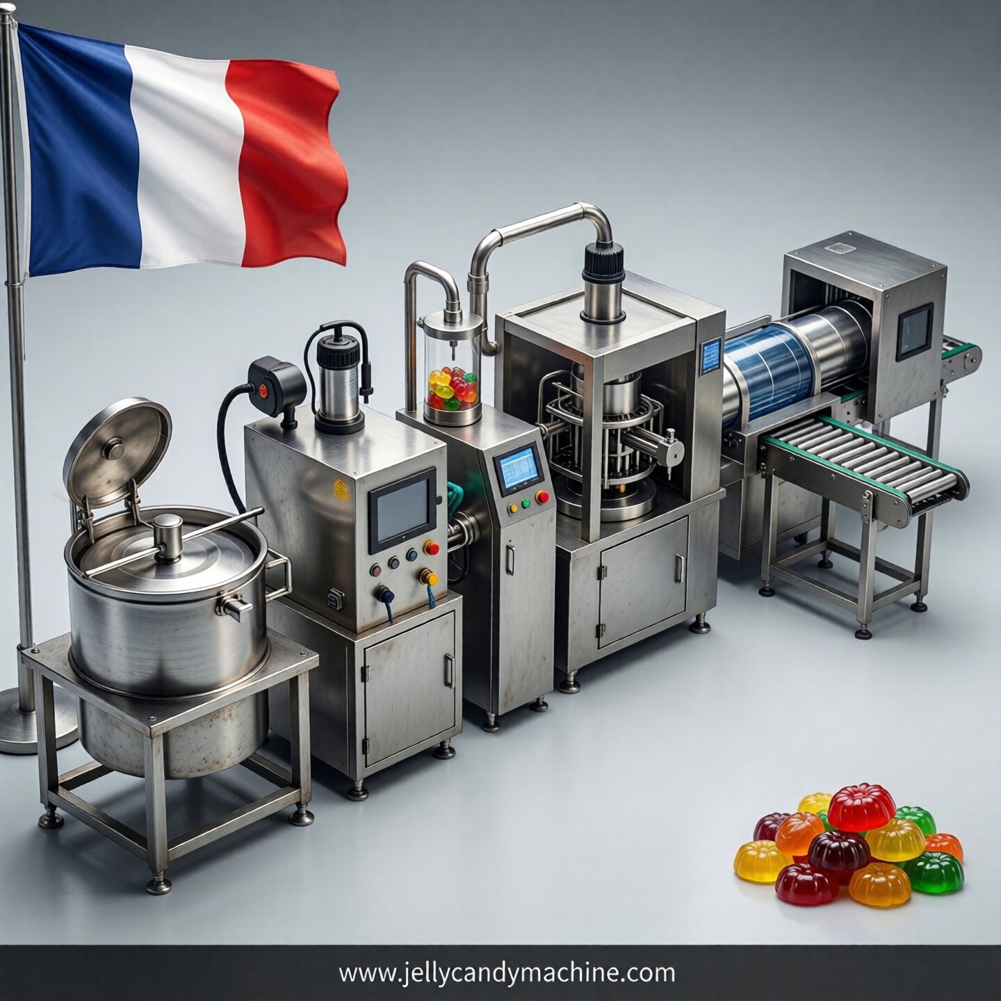 jelly candy production line in France