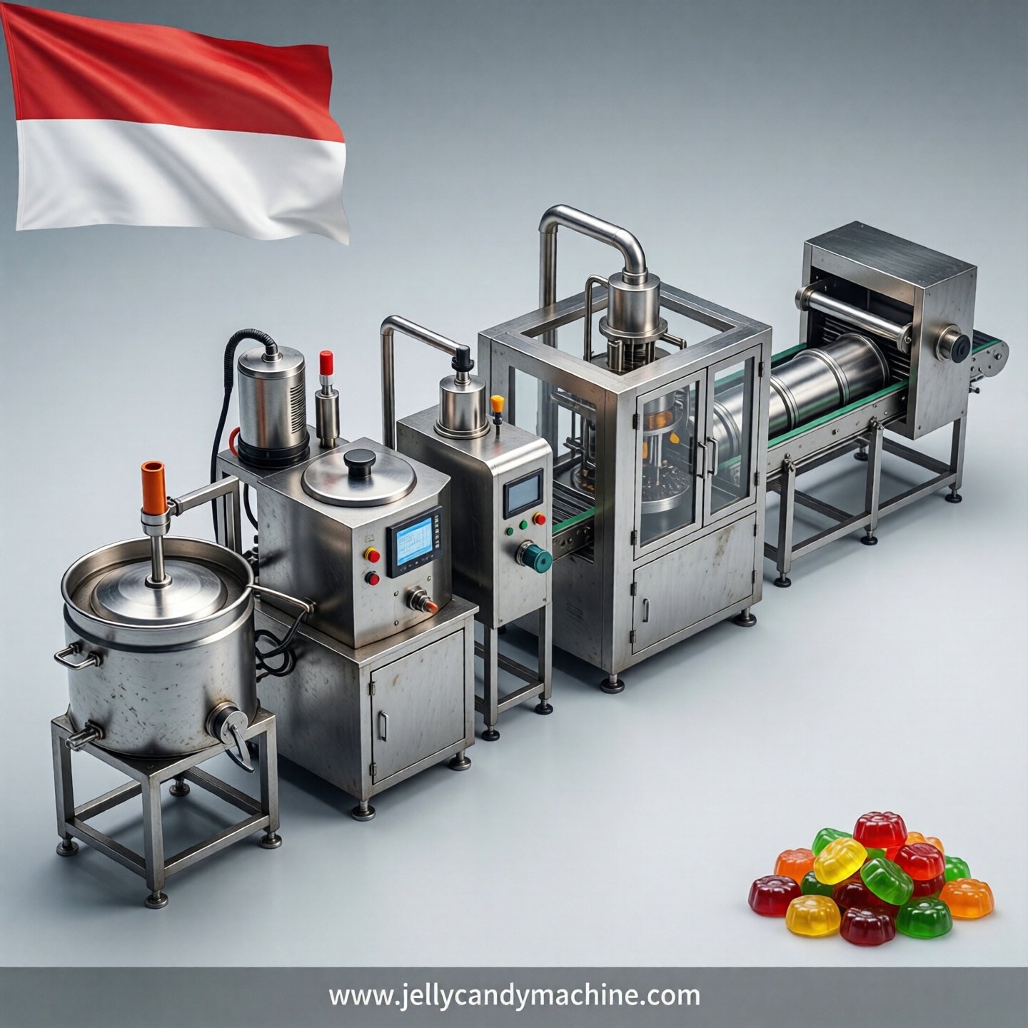 jelly candy production line in Indonesia