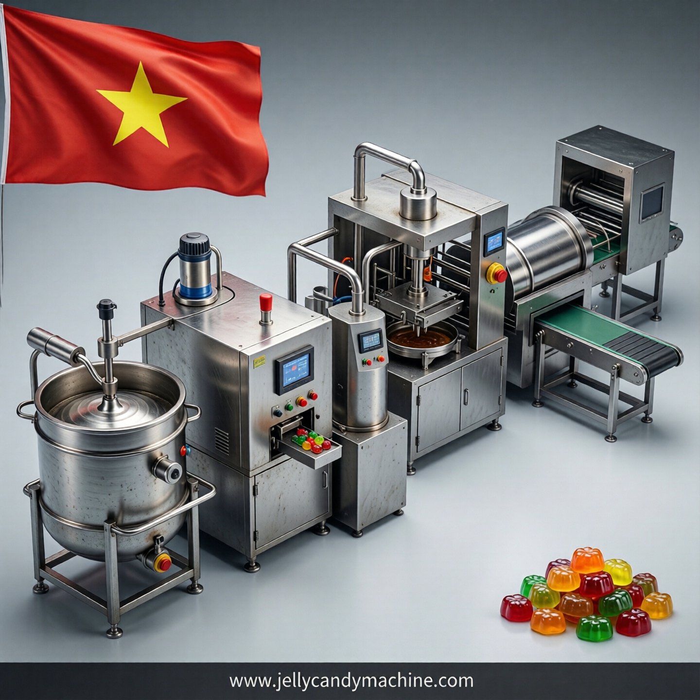 jelly candy production line in Vietnam