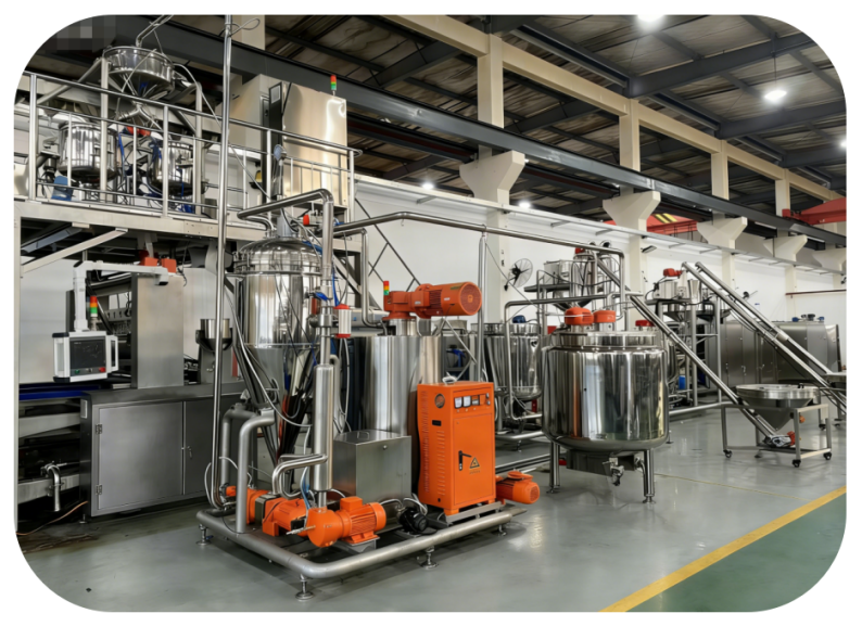 450kg/h Fully automatic gummy/Jelly candy production line