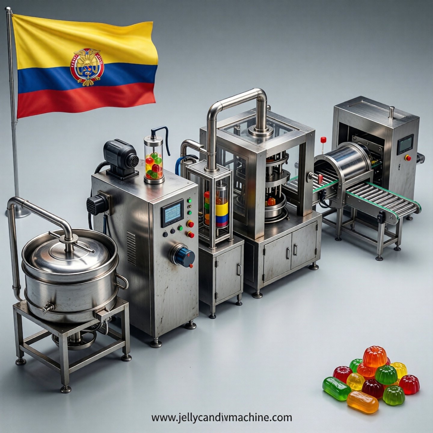 jelly candy production line in Colombia