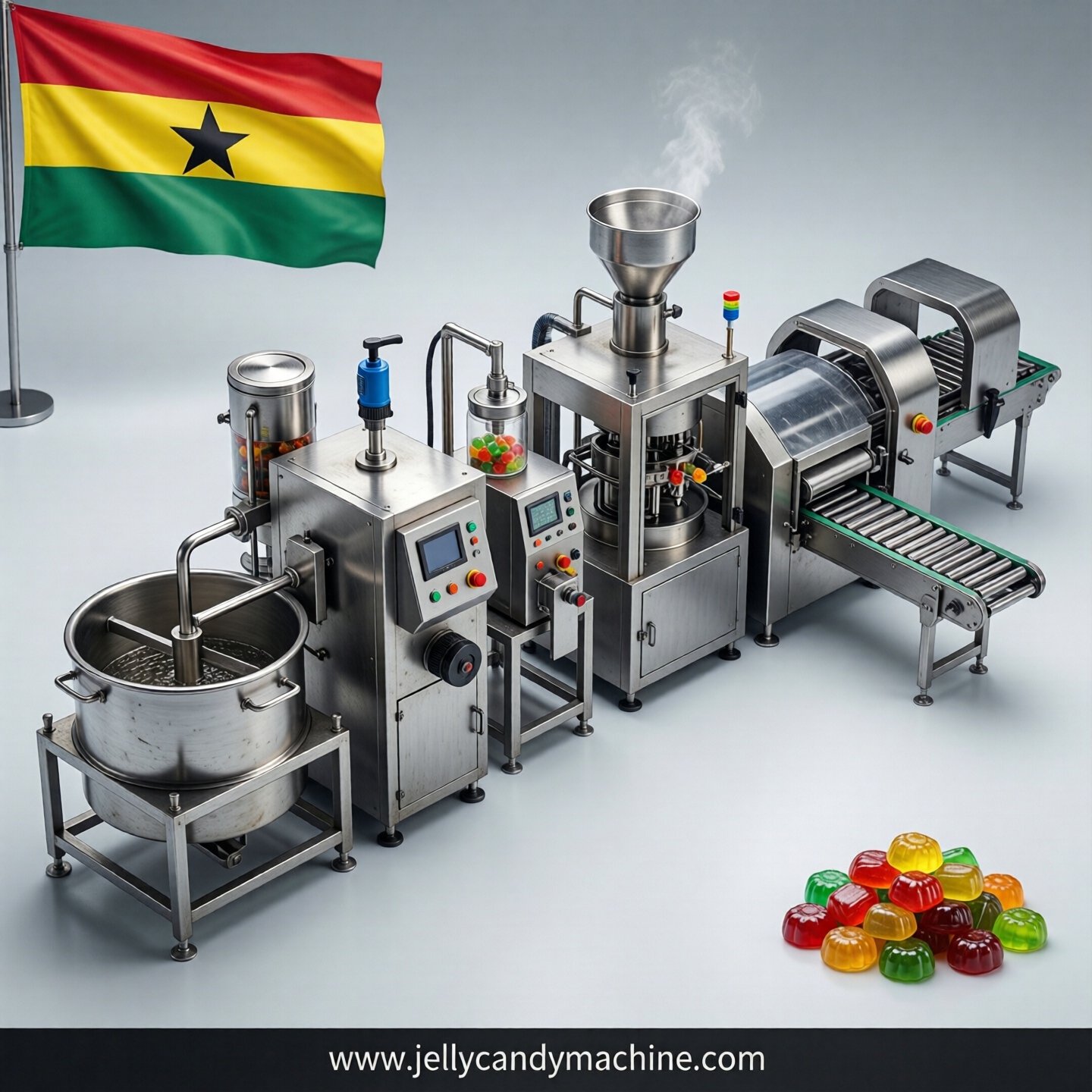 jelly candy production line in Ghana