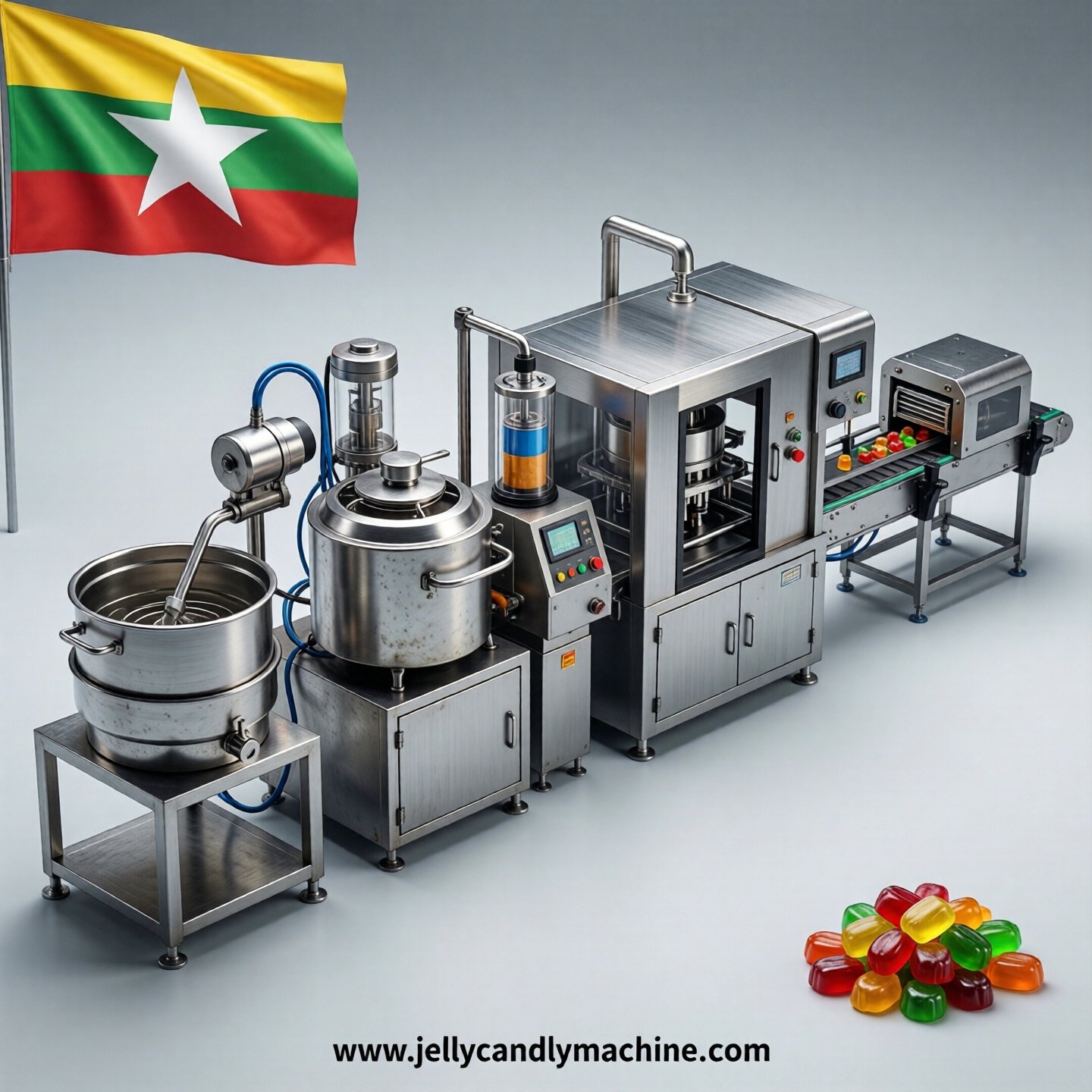 jelly candy production line in Myanmar