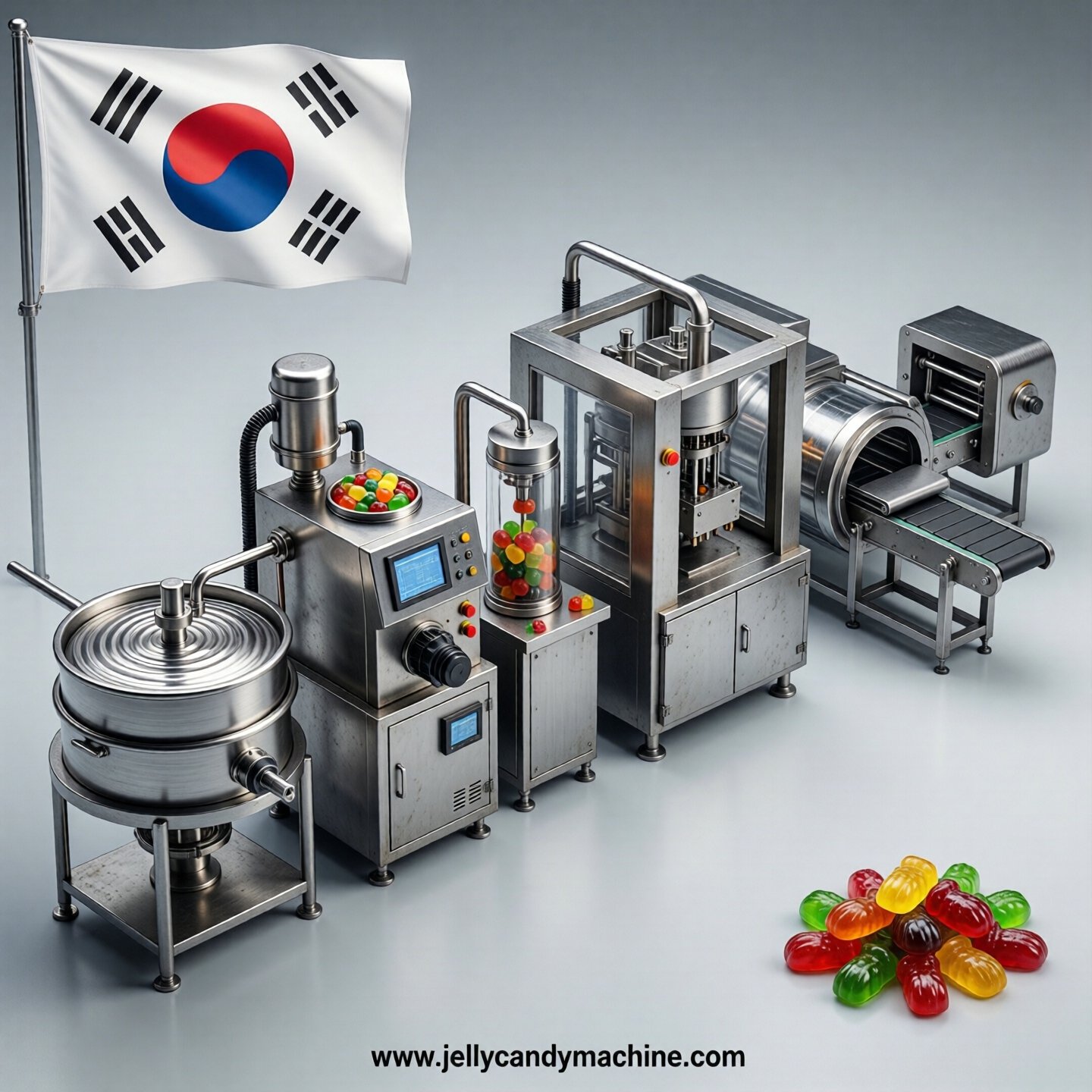 jelly candy production line in South Korea