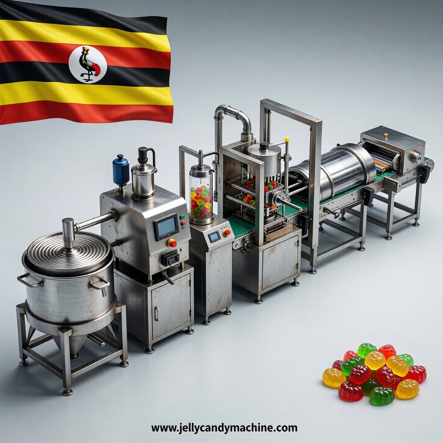 jelly candy production line in Uganda