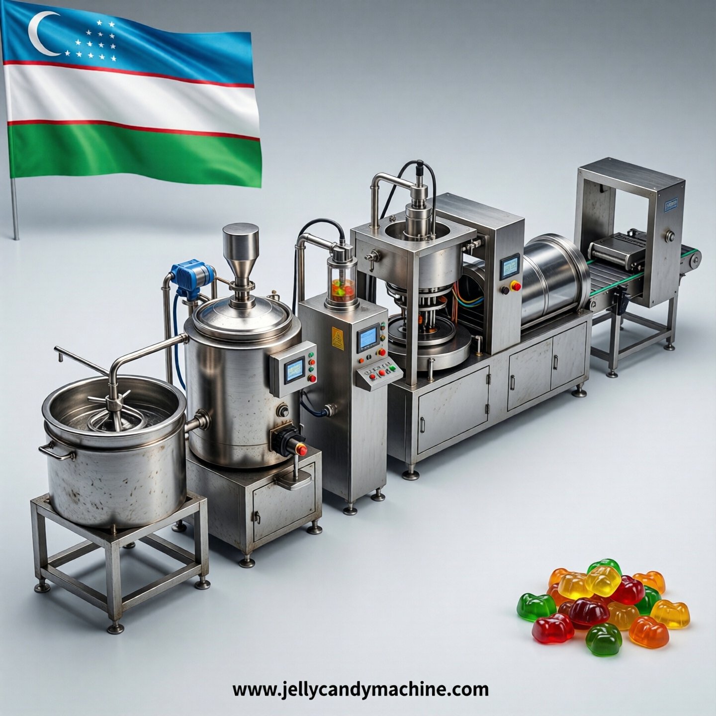 jelly candy production line in Uzbekistan