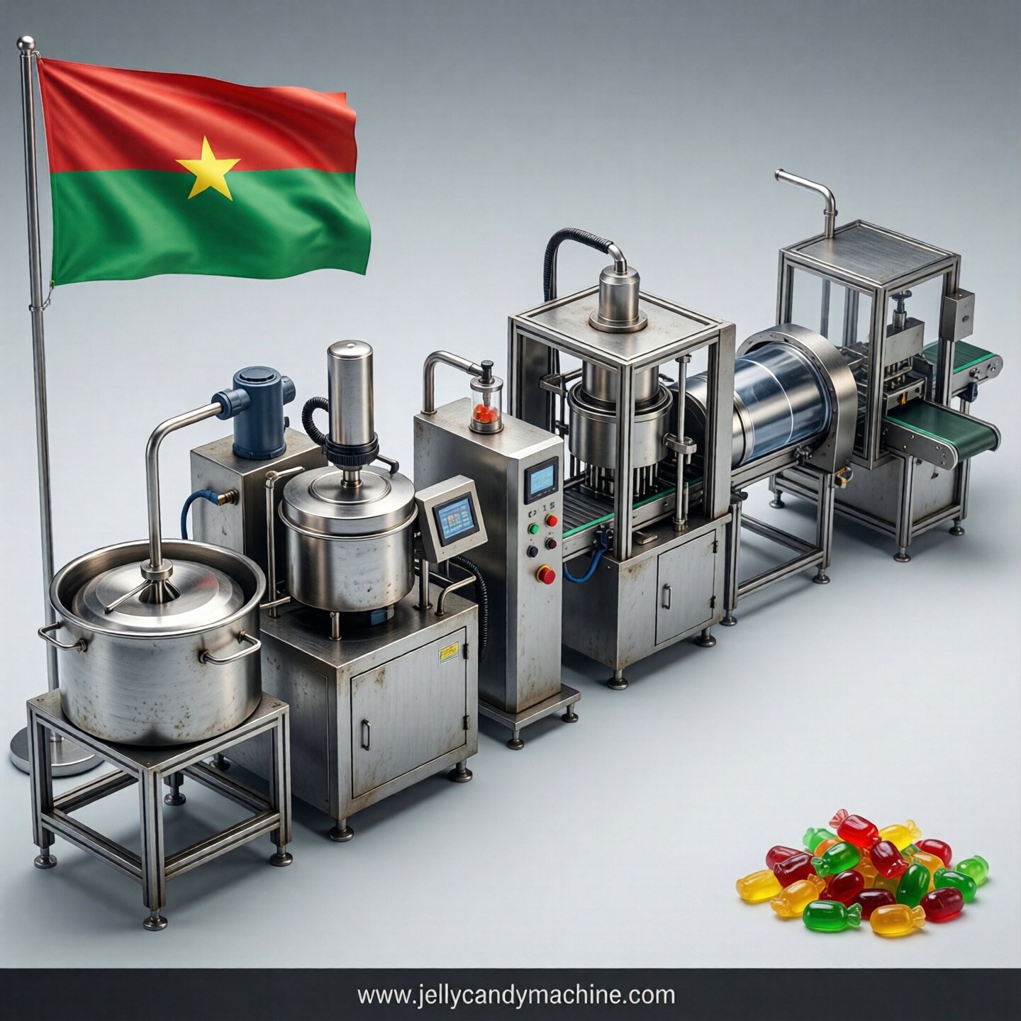 jelly candy production line in Burkina Faso