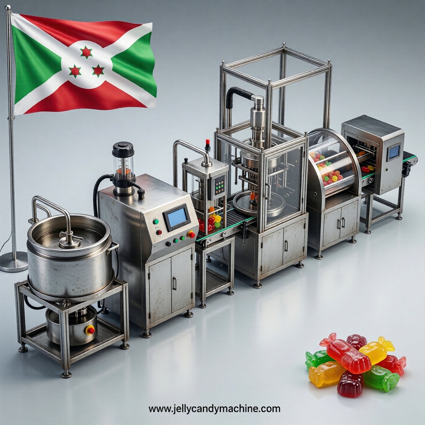 jelly candy production line in Burundi