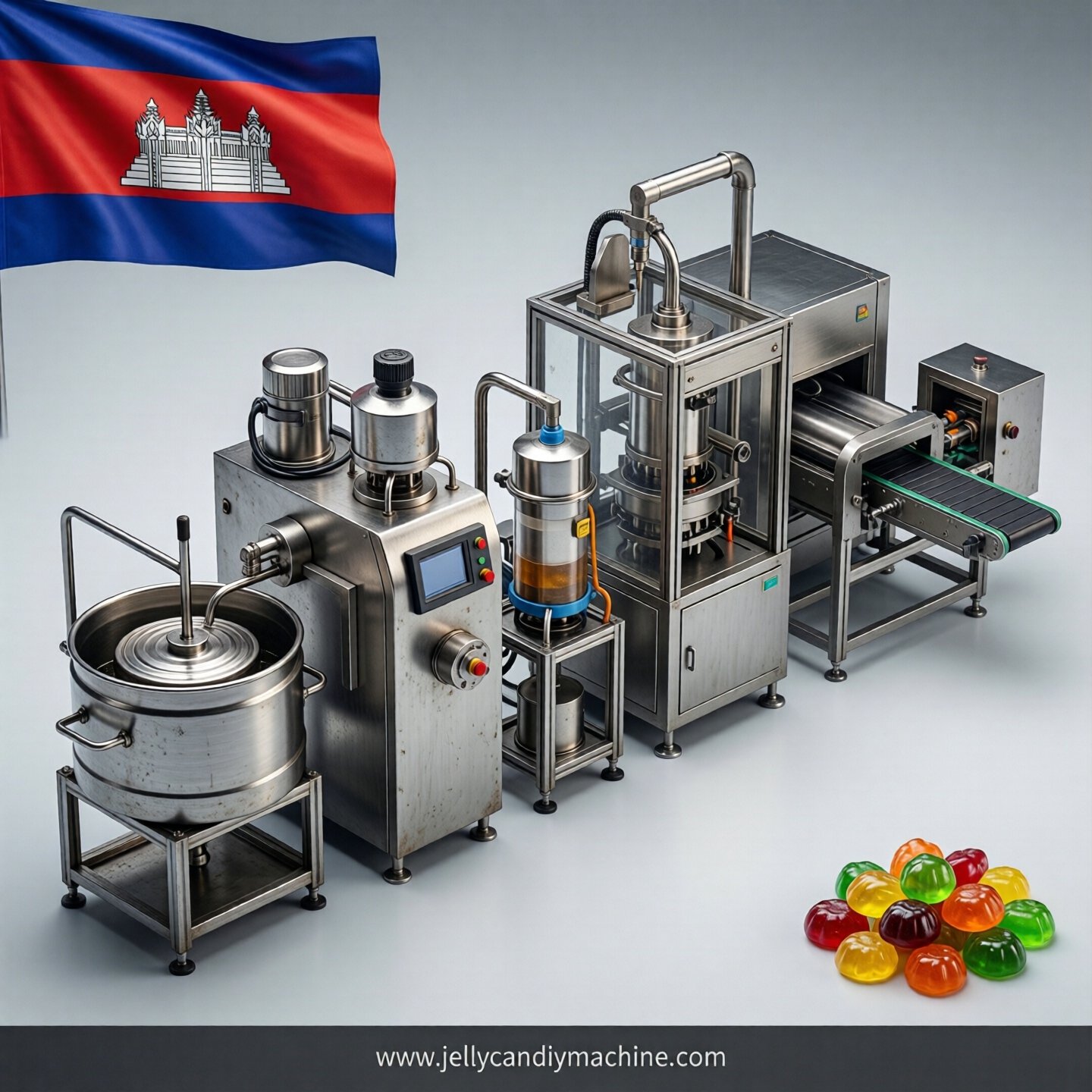jelly candy production line in Cambodia jelly candy production line in Cambodia