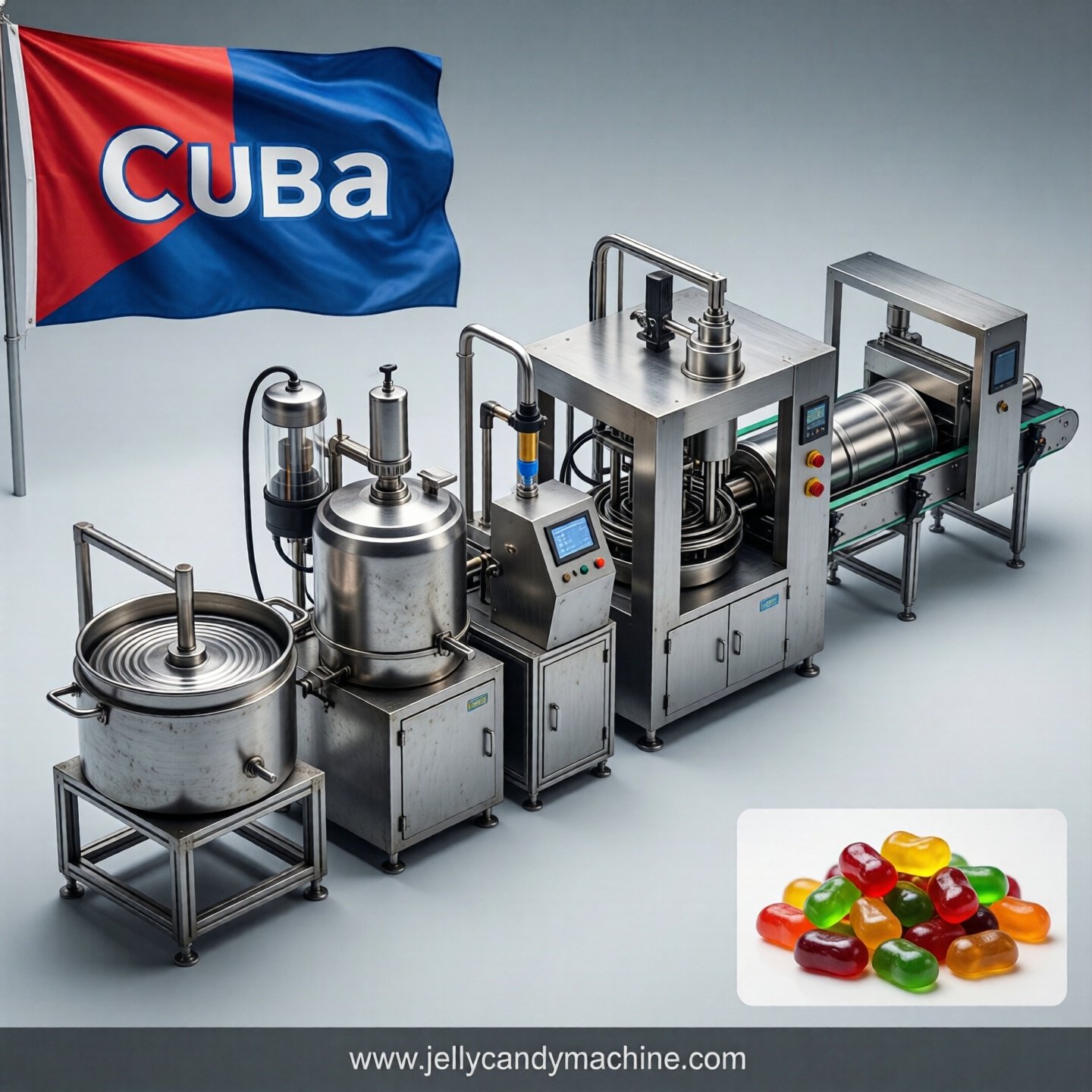 jelly candy production line in Cuba