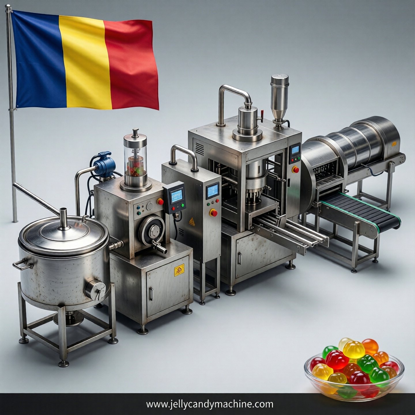 jelly candy production line in Romania