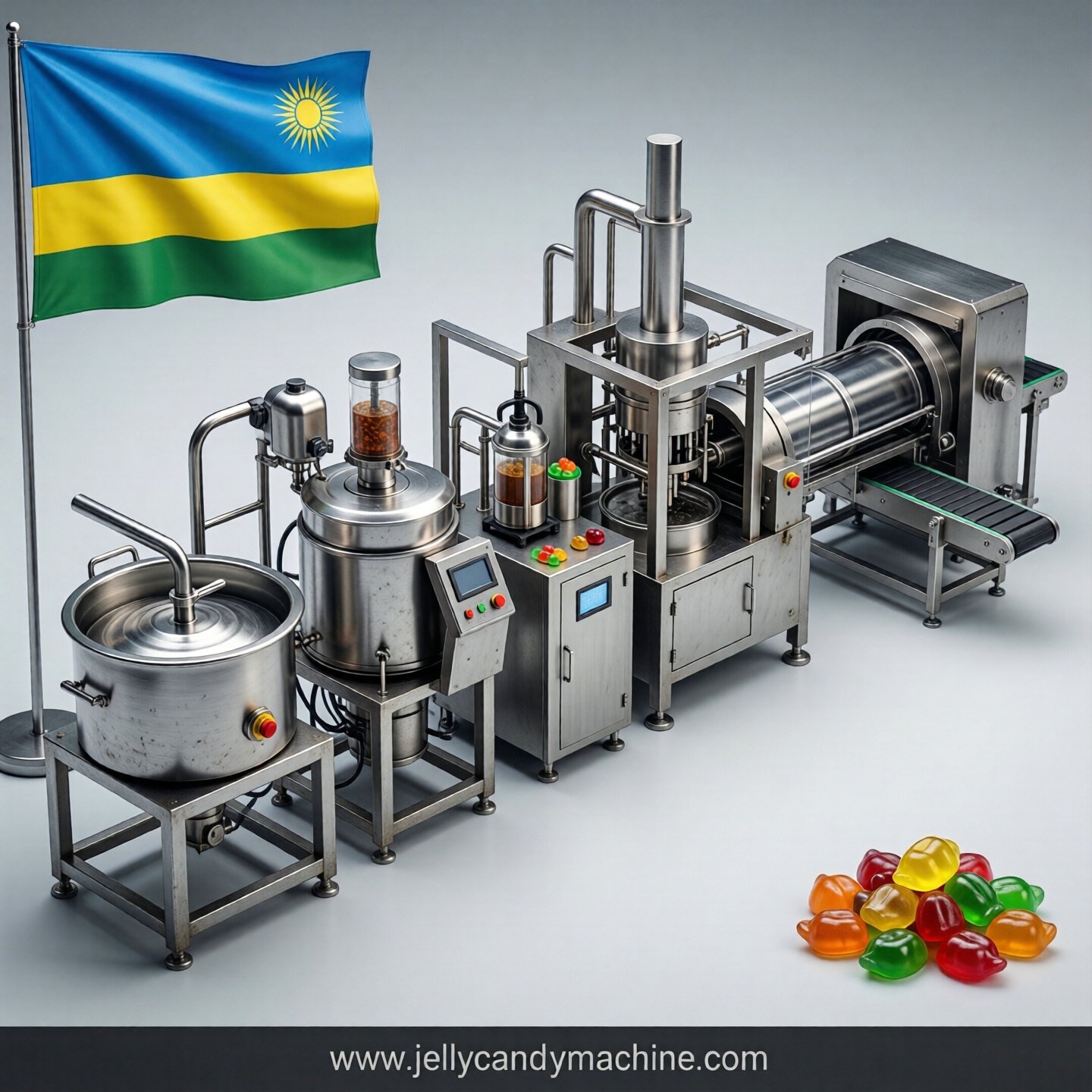 jelly candy production line in Rwanda