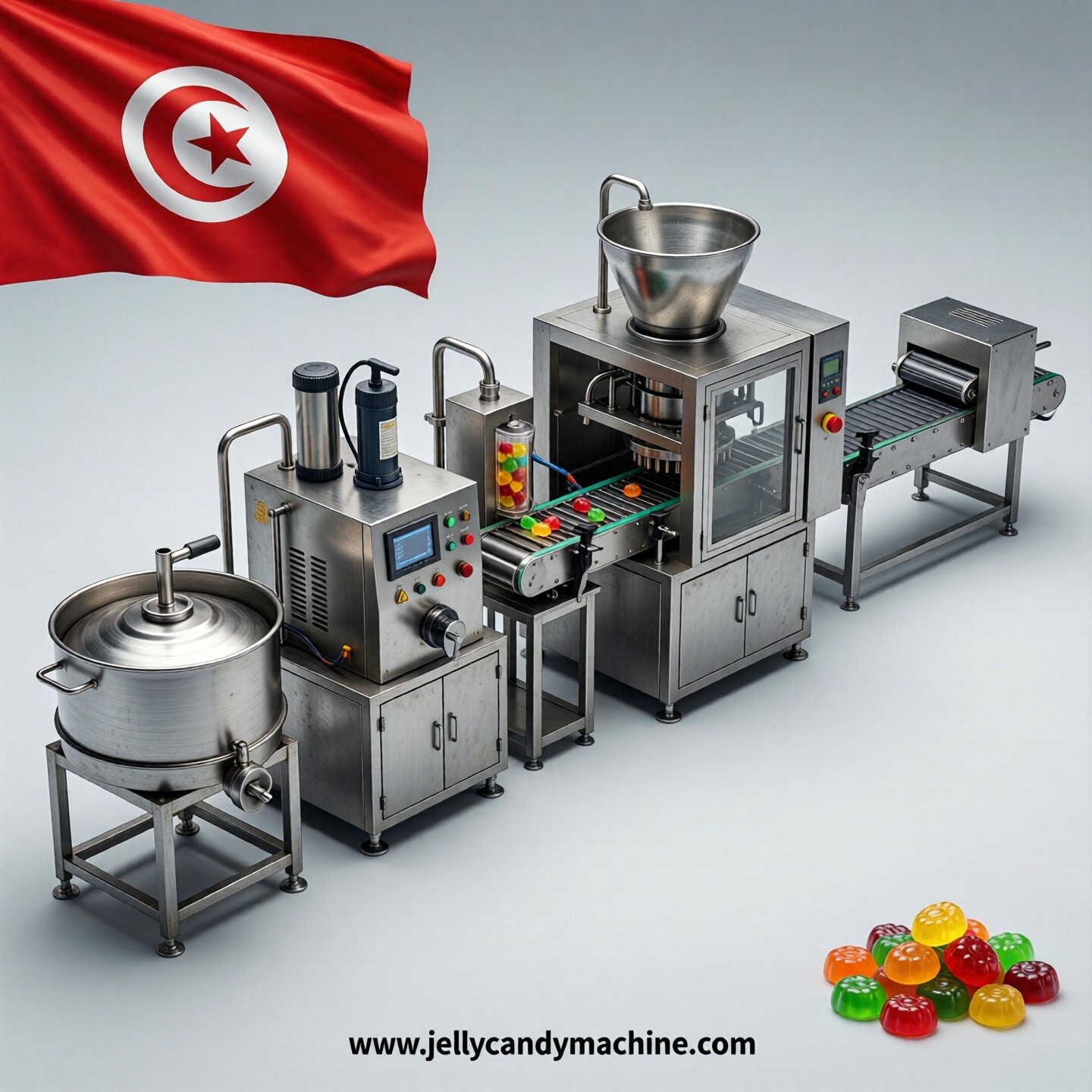 jelly candy production line in Tunisia