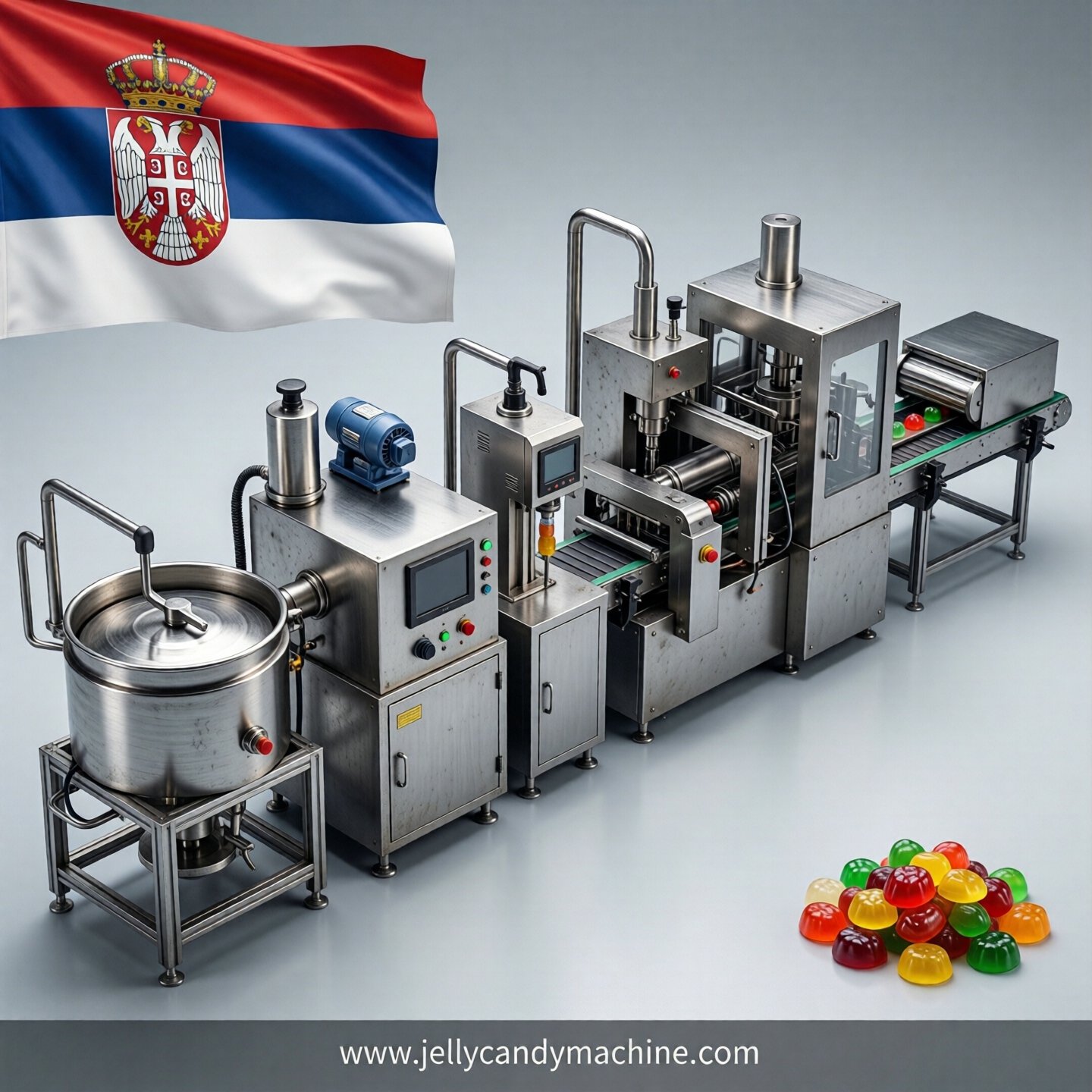 jelly candy production line in Serbia